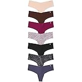 Victoria's Secret Women's No Show Thong Underwear, Panties for Women, Multi Pack (XS-XXL)