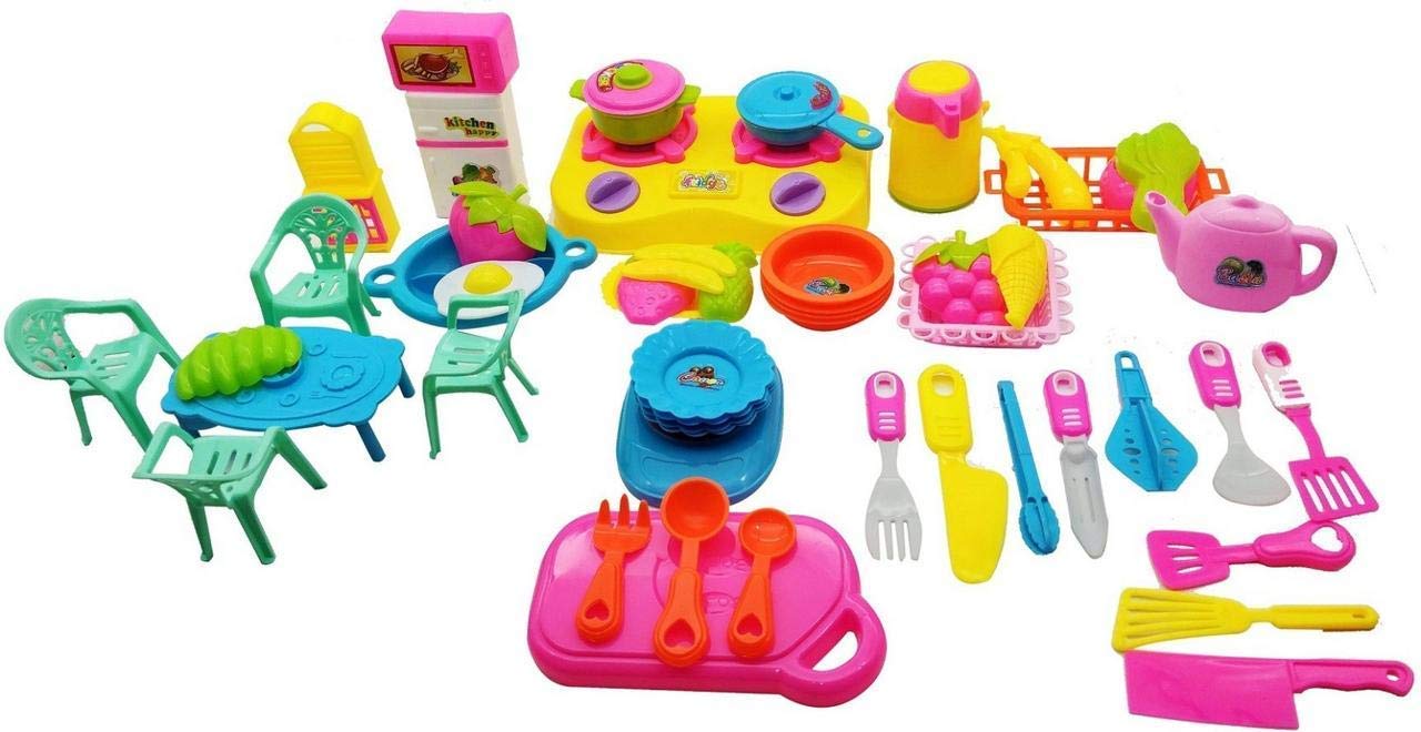 plastic toy kitchen set