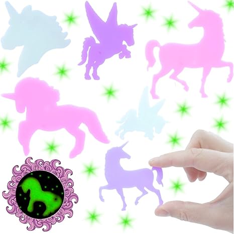 German Trendseller 12 x Magische Einhörner ? Nachtleuchtend ? ? ? Neu ? ? ++ Kinderzimmer ++ ? Mitgebsel ? Kindergeburtstag ?