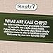 Simply 7, Kale Chips, Sea Salt, 0.8 oz, 24 Pack, Non-GMO, Nut-Free, Vegetarian, Low Calorie, Plant-Based, Cholesterol-Free, Low Fat, Vegan Snack