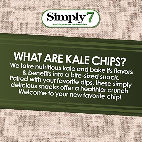 Simply7 Gluten Free Kale Chips, Sea Salt, 3.5 Ounce (Pack of 12) - Thumbnail 3