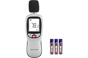 XRCLIF Decibel Meter, Digital Noise Meter, Range 30-130dB(A) db Meter, Portable SPL Meter (Sound Pressure Level Meter), Noise Volume Measuring Instrument