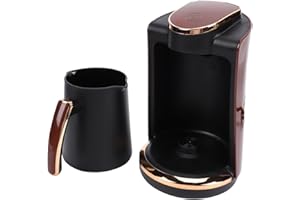 Zerodis 550W Electric Turkish Coffee Maker Machine, 250ml Greek Coffee Machine with Traditional Serving Single Cup for Home O