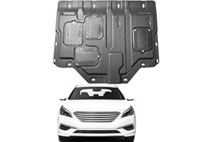 V CISXVILC Mud Flaps Engine Guards for Hyundai Sonata 2015 2016 2017 2018 2019 Front Engine Splash Shield Guards Suitable for Sonata Under Engine Cover Directly Replace Original One Black