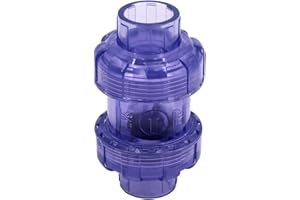 SANKING 3/4 inch Check Valves, UPVC True Union Swing (No Spring) Check Valves 3/4’’, Slip Swing Full Port Utility Check Valve, SCH80 Socket Pool Ball Check Valve for Backflow Prevention