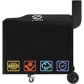 Z GRILLS Pellet Grill Cover 54 Inch | Official Genuine | Upgraded 600D Polyester Fabric, Heavy Duty, Waterproof, Weather Resistant Full Length Grill Cover for 700 Series Pellet Smoker