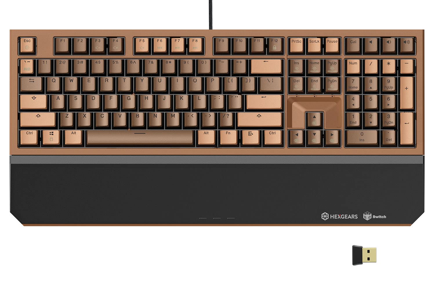X5 Wireless Mechanical Keyboard Full Size 108 Keys, Kailh Box 3.0 Red Switch, Ergonomic, N-Key Rollover, Backlit Gaming Keyboard with Wrist Rest for PC/Tablet/PS/Xbox/Mac/Laptop