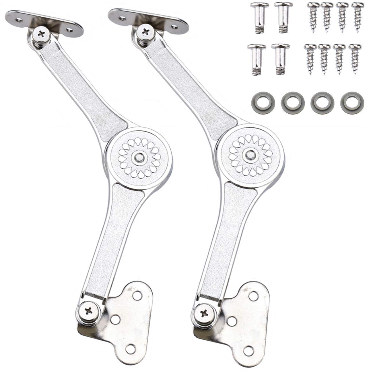 Photo 1 of Lid Support Hinge, Heavy Duty Lid Stay Hinges with Soft Close Lid Support for Toy Box Cabinet Kitchen?40lb/110 Degree /2 PC?