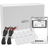 iStim Tens Unit Stimulator Machine - EV820 with 8 Electrodes Japanese Gel for Pain Management, Back Pain and Rehabilitation