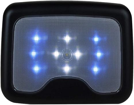 Amazon Co Jp Vosarea 車の後部座席の読書ライト充電式ルーフトップ磁気10 Ledライトバー 青と白の光 黒 ホーム キッチン