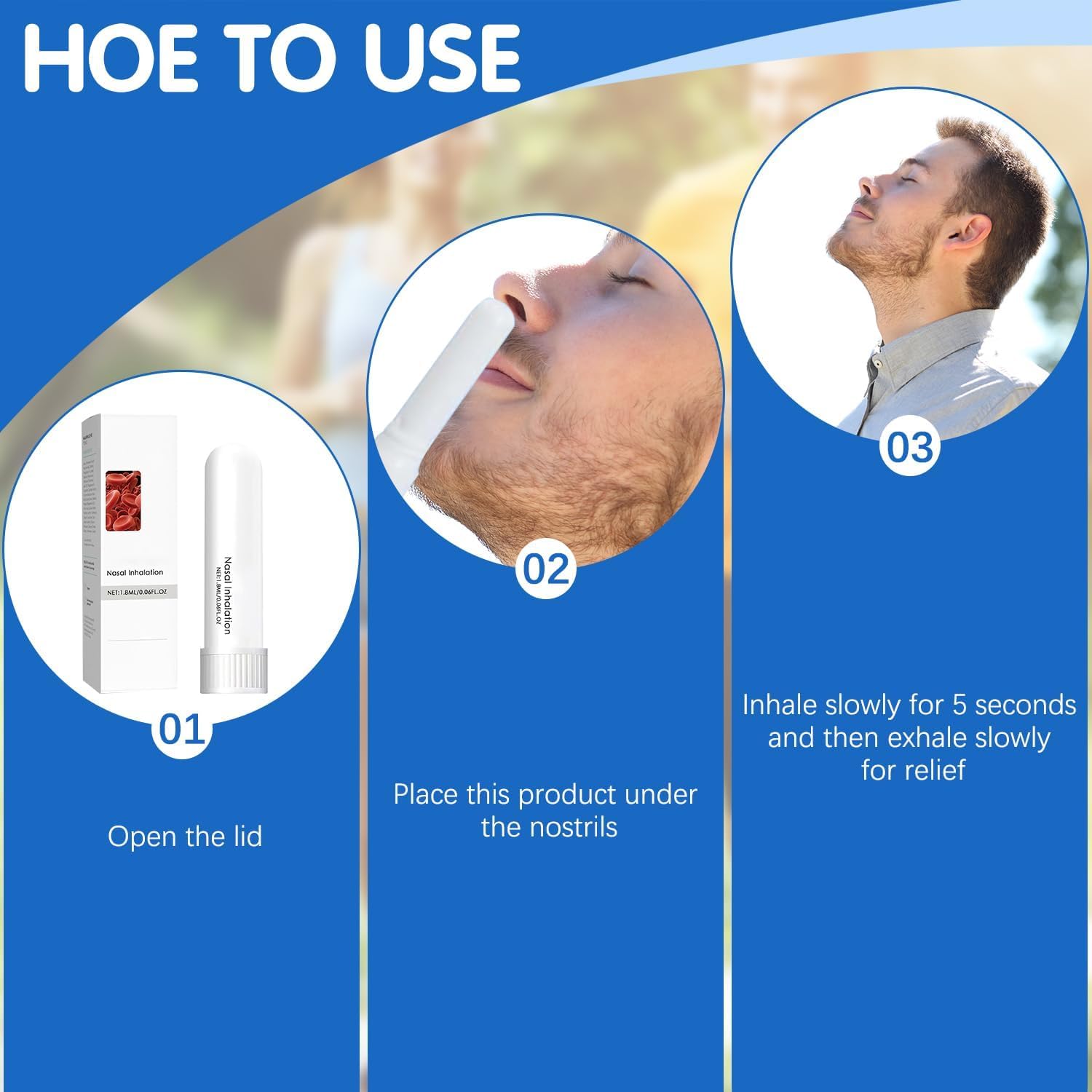 TKAART Memory Boost Inhaler for Focus & Mental Clarity - Natural Essential Oil Nasal Inhaler, Portable Anti-Aging Aromatherapy Stick for Brain Health, Concentration Support (2 Pcs)