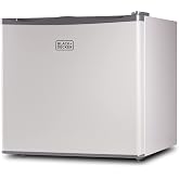 BLACK+DECKER 1.2 Cu. Ft. Compact Upright Freezer, BUFK12W, White | Energy Star Certified, Mini Deep Freeze with Full-Width Wire Shelf, Mini Freezer Stores Up To 42 lbs.