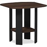 Furinno Simple Design End/SideTable, 1-Pack, Columbia Walnut/Black