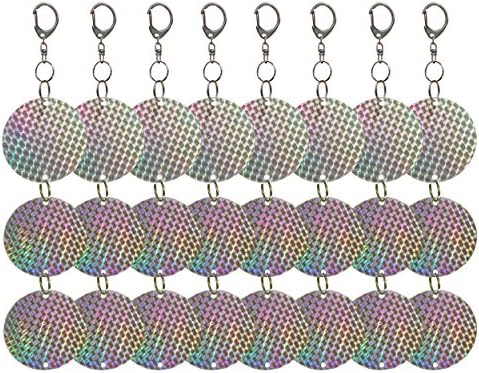 Bird Deterrent Repellent Disks, Woodpecker Pigeon Hawk Goose Crow Deterrent Repellent, Holographic Reflective Bird Scarers Reflector