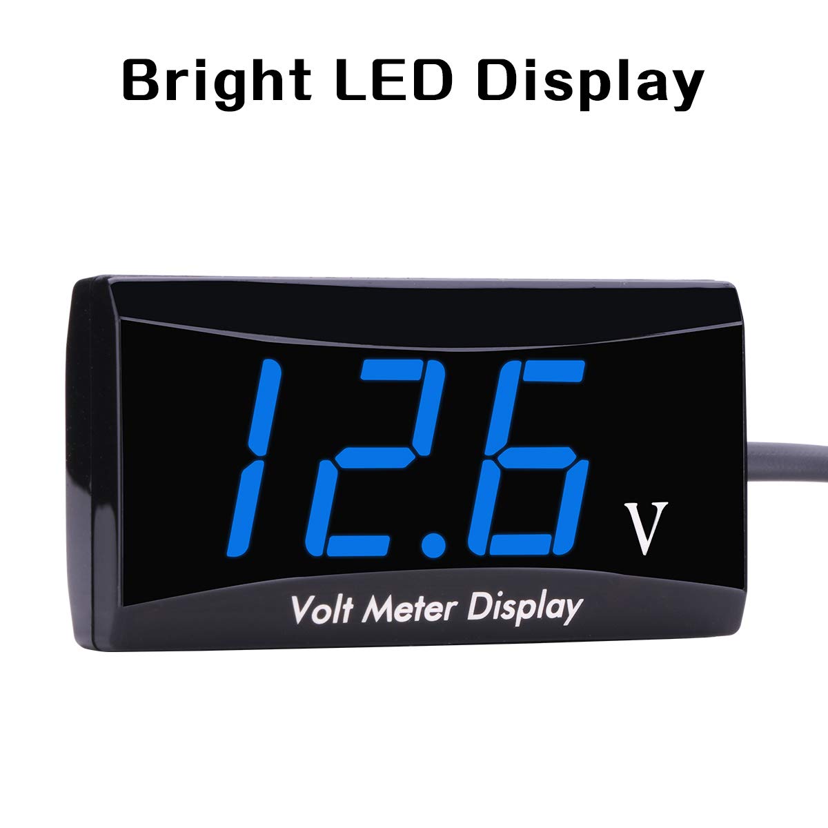 DC 12V Car Digital Voltmeter Gauge AIMILAR LED Display