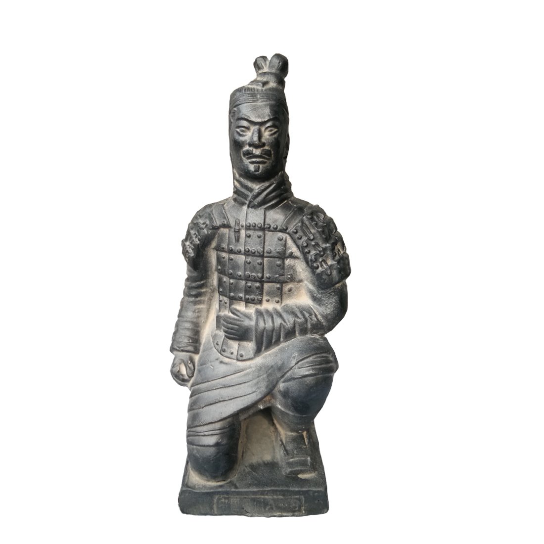 Romancemit Terracotta Warriors, Ancient China Qin Dynasty Terracotta Warriors Sculpture Home Display Table Display Gift Multi Presentation 7" Tall, Kneeling Archer