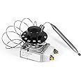 60125401 Deep Fryer Thermostat with Knob Switch, Millivolt Thermostat RX-1-36, 1/4" Mpt Stuff Box Compatible with Pitco 60124501, Imperial 1175, American Range 11113 A50400, Royal Range 3113, 200-400F