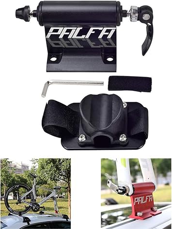 Amazon Co Jp 自転車カーラックキャリアmtbロードバイクアクセサリー用のアルミ合金防水バイクフォークブロックマウント Black 車 バイク