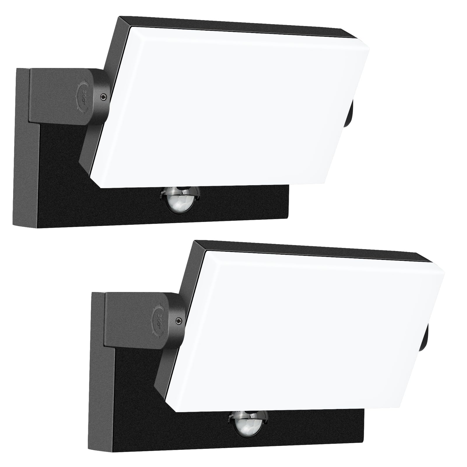 Photo 1 of WISELUME 60W LED Outdoor Wall Light – 360° Rotatable, Motion Sensor & Color Temp Adjustable (3000K/4000K/6500K) Commercial Security Wall Mount for Barn, Proch,Garage & Yard