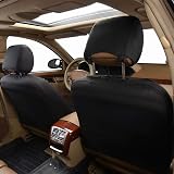 Flying Banner Car Seat Covers Full Set Airbag Compatible Black Grey view 5