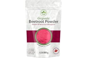Yogti Organic Beetroot Powder 500g – Pure, Non-GMO, Vegan, Gluten-Free – Fine Red Beet Powder for Smoothies, Baking, Lattes &