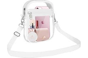 Armiwiin Clear Bag Stadium Approved, Clear Crossbody Purse Bag with Front Pocket for Concerts Sports Events Festivals