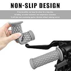 Gasedin 2 PCS Motorcycle Hand Grips, 7.8" Anti-Slip