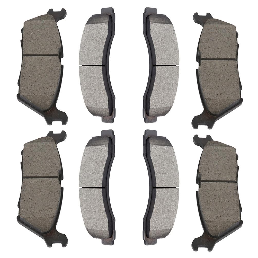 cciyu D1414 D1790 Front & Rear Brake Pads For Ford