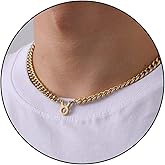 GLITTO Zodiac Sign Necklace for Men Boys Women, Stainless Steel Constellation Horoscope Astrology Pendant necklace, Cuban chain 18+2 inches