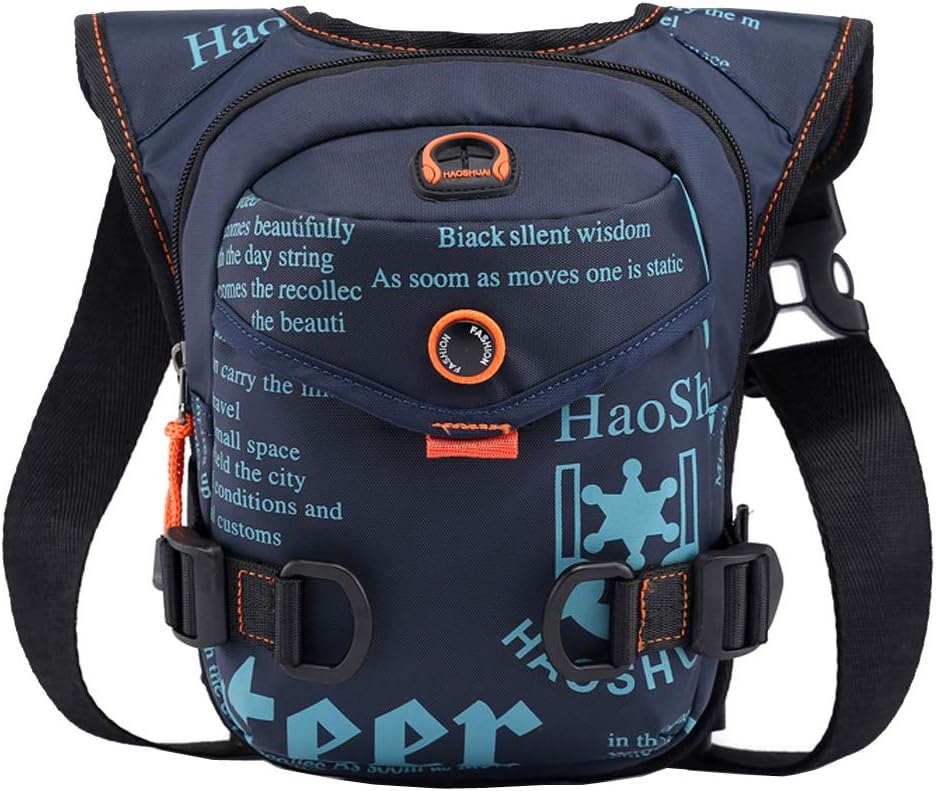 Tactical Waist Pack Outdoor Drop Leg Bag for Men Women Travel Sports Camping Fishing Motorcycle Cycling Military Thigh Hip Bum Belt Pouch Purse Navy
