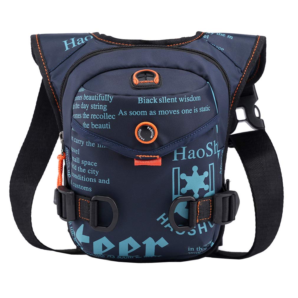 Tactical Waist Pack Outdoor Drop Leg Bag for Men Women Travel Sports Camping Fishing Motorcycle Cycling Military Thigh Hip Bum Belt Pouch Purse Navy