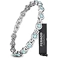 Feraco Magnetic Bracelets for Women, Titanium Steel Magnetic Bracelet with Neodymium Magnets & Sparkling Crystals, Jewelry Gifts