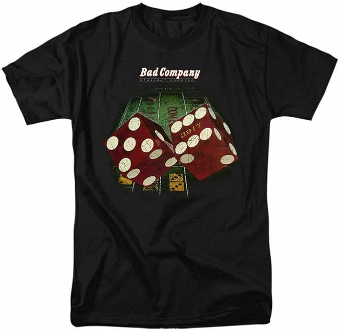 Bad Company Straight Shooter T Shirt Rock Band Merchandise Tee Black