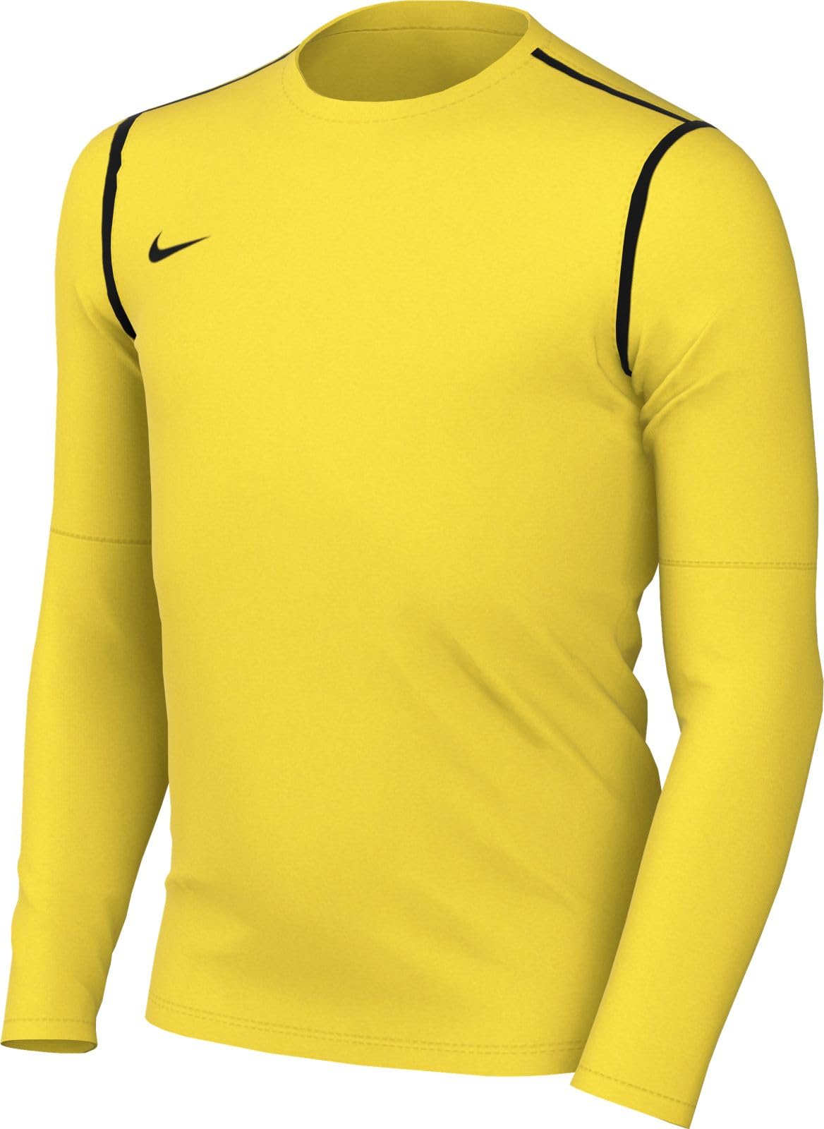 Nike FJ3008-719 Y NK DF PARK20 CREW TOP R Sweatshirt Unisex TOUR YELLOW/BLACK/BLACK Size M