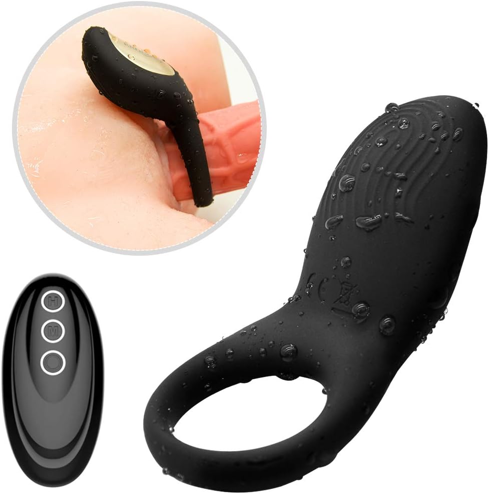 Soft Relax Massage Wireless Quiet Còckring Relax Toy Powerful Strong Vibration Delay Ring Silicone Massage Ring USB Charging
