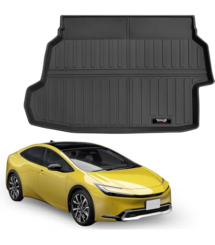 EcoLiner USA Custom Fit Trunk Mat For Toyota Prius Prime (2019-2022) - All-Season TPE Cargo Liner - View #7