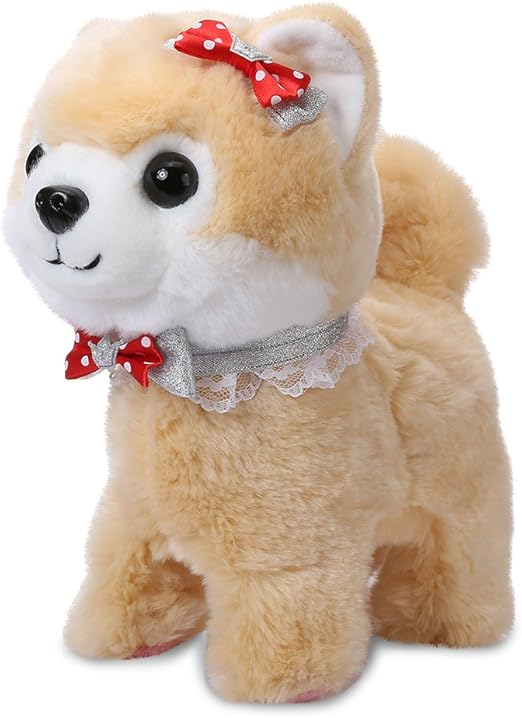 Shinehalo Electronic Pet Dog Interactive Puppy, Walking, Barking Plush