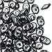 Czech Glass Super Duo 2-Hole Seed Beads 5.5x3.5mm Hematite (8 Grams)