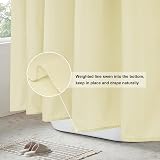 EurCross Beige Shower Curtain 180x180cm Mould Proof Washable Quick Dry view 5
