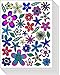Jazzstick 250 Glitter Flowers and Leaves Scrapbook Sticker for Kids Value Pack 10 Sheet 09A23