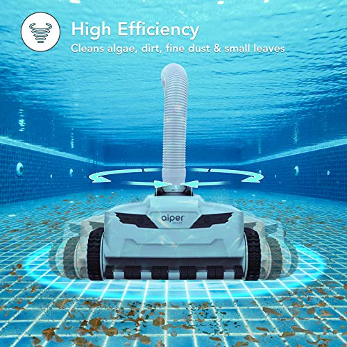 AIPER SMART Automatic Suction Pool Vacuum Cleaner, 360° Rotatable Wall
