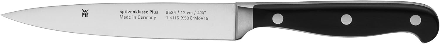 WMF Spitzenklasse Plus Spickmesser 22 cm Spezialklingenstahl, Messer geschmiedet, Performance Cut, Kunststoff-Griff vernietet, Klinge 12 cm