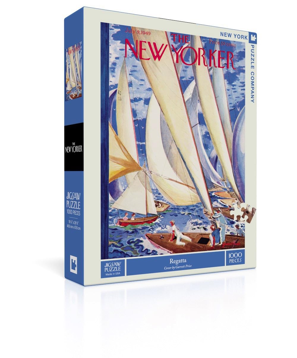 New York Puzzle Company - New Yorker Regatta - 1000 Piece Jigsaw Puzzle — image 1