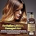 WOW Hair Strengthening Shampoo for Hair Growth and Hair Repair - Strengthening Treatment for Thin Weak Damaged Hair - Rosemary Tea Tree Moroccan Argan oil - Paraben and Sulfate Free- 10 Fl Oz
