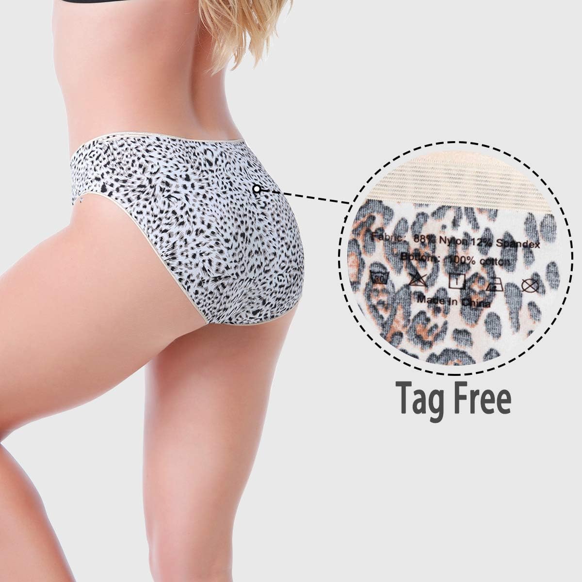 MISSWHO Seamless Underwear Women Mercerized Cotton Soft Stretch Bikini Panties 5-Pack at  Women’s Clothing store