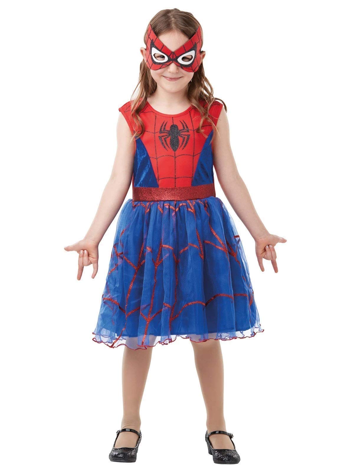 Rubies Official Marvel Spider-Girl Deluxe Child's Costume, Superhero Fancy Dress, Child's Size Medium Age 5-6, Height 116 cm Halloween