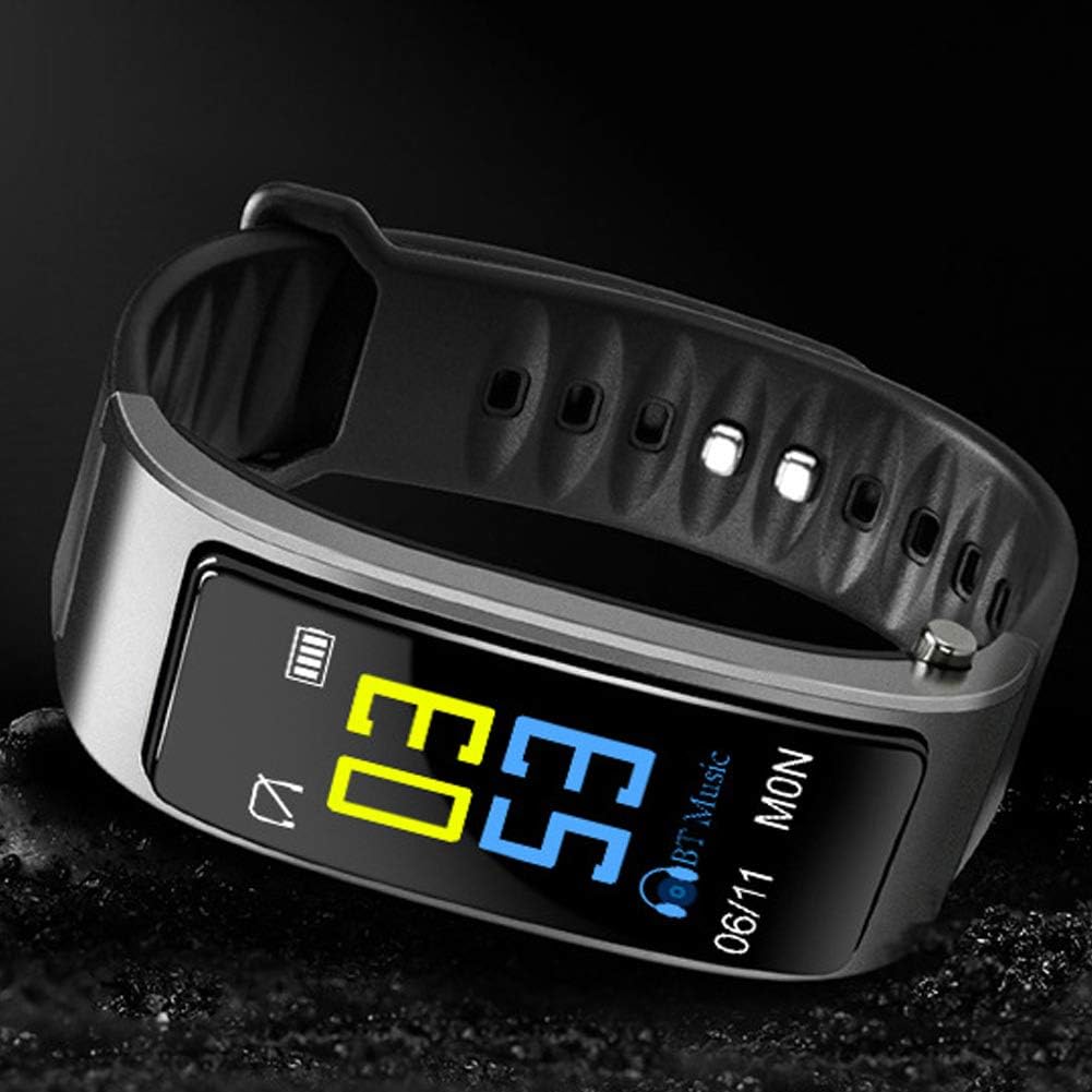 Tiakino 2 in 1 Smart Bracelet with Bluetooth Earbuds Heart Rate Monitor Waterproof Watch for Women and Men