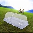 Mengersi Mosquito Net Foldable Pop Up Travel Tent,Bed Canopy Camping Mosquito Net for Travel Bedroom and Outdoor Trip,Twin Size Bed