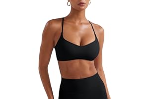 YEOREO Y Back Sports Bras for Women Padded Racerback Bra Paisely Light Impact Adjustable Straps Gym Workout Tops