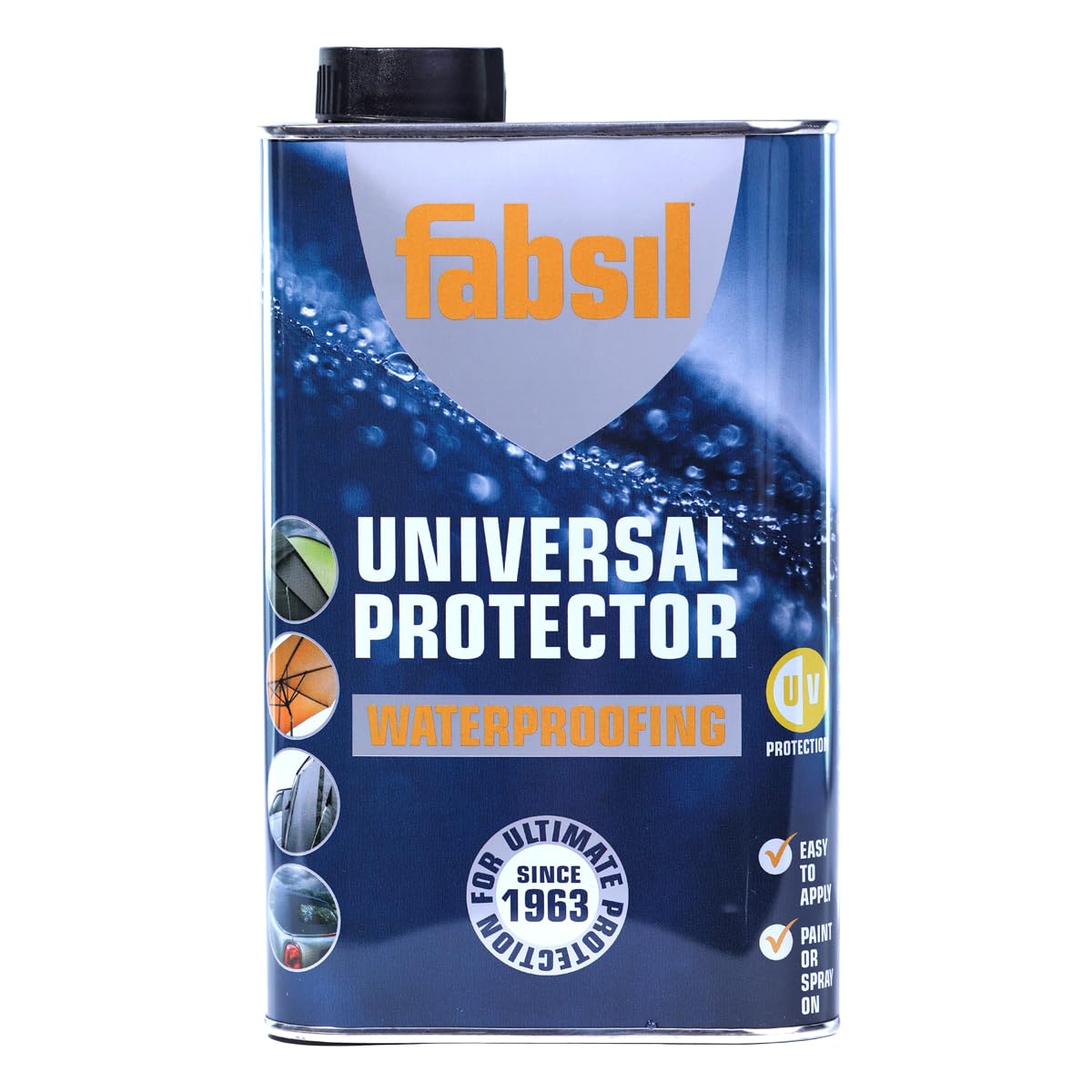 Fabsil Universal Silicone Water Proofer - Black, 1 Litre